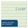 Boardroom Series Steno Pad, Gregg Ruled, Brown Cover, 80 Green 6 x 9 Sheets, 72 Pads/Carton, Ships in 4-6 Business Days3