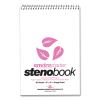 EnviroShades Steno Pad, Gregg Rule, White Cover, 80 Pink 6 x 9 Sheets, 24 Pads/Carton, Ships in 4-6 Business Days2