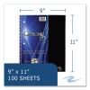 Genesis Notebook, 1-Subject, Medium/College Rule, Randomly Asst Cover Color, (100) 11x9 Sheets, 12/CT, Ships in 4-6 Bus Days7