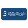 Genesis Notebook, 3-Subject, Medium/College Rule, Randomly Asst Cover Color, (150) 11x9 Sheets, 12/CT, Ships in 4-6 Bus Days7