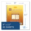 Wirebound Engineering Notebook, 20 lb Paper Stock, Buff Cover, 80 Buff 11 x 8.5 Sheets, 24/Carton, Ships in 4-6 Business Days7