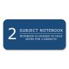 Earthtones BioBased  2 Subject Notebook, Med/College Rule, Random Asst Covers, (100) 11x9 Sheets, 24/CT,Ships in 4-6 Bus Days9
