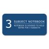 Lefty Notebook, 3-Subject, Medium/College Rule, Asst Cover Color, (120) 11 x 9 Sheet, 24/CT, Ships in 4-6 Business Days3