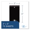 Memo Pad, Randomly Assorted Cover Color, Narrow Rule, 75 White 3 x 5 Sheets, 72/Carton, Ships in 4-6 Business Days4