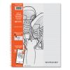 Whitelines Notebook, Medium/College Rule, Gray/Orange Cover, (70) 8.5 x 11 Sheets, 12/Carton, Ships in 4-6 Business Days2