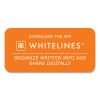 Whitelines Notebook, Medium/College Rule, Gray/Orange Cover, (70) 8.5 x 11 Sheets, 12/Carton, Ships in 4-6 Business Days11