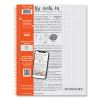 Whitelines Notebook, Quadrille Rule, (5 sq/in), Gray/Orange Cover, (70) 11 x 8.5 Sheets, 12/CT, Ships in 4-6 Business Days2