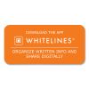 Whitelines Notebook, Quadrille Rule, (5 sq/in), Gray/Orange Cover, (70) 11 x 8.5 Sheets, 12/CT, Ships in 4-6 Business Days3