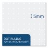 Whitelines Notebook, Dot Rule (5 mm), Gray/Orange Cover, (70) 8.25 x 5.75 Sheets, 12/Carton , Ships in 4-6 Business Days6