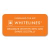 Whitelines Notebook, Dot Rule (5 mm), Gray/Orange Cover, (70) 8.25 x 5.75 Sheets, 12/Carton , Ships in 4-6 Business Days8