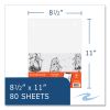Whitelines Engineering Pad, 5 sq/in Quadrille Rule, 80 Gray 8.5 x 11 Sheets, 24/Carton, Ships in 4-6 Business Days4