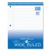 Loose Leaf Paper, 8 x 10.5, 3-Hole Punched, Wide Rule, White, 100 Sheets/Pack, 48 Packs/Carton, Ships in 4-6 Business Days2