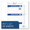 Graph Filler Paper, 3-Hole, 8.5 x 11, Quadrille: 5 sq/in, 80 Sheets/Pack, 24 Packs/Carton, Ships in 4-6 Business Days5