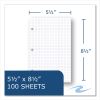 Graph Filler Paper, 3-Hole, Quadrille: 5 sq in, (100) 8.5 x 5.5 Sheets, 48/Carton, Ships in 4-6 Business Days2
