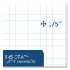 Graph Filler Paper, 3-Hole, Quadrille: 5 sq in, (100) 8.5 x 5.5 Sheets, 48/Carton, Ships in 4-6 Business Days5