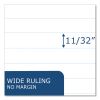 Boardroom Gummed Pad, Wide Rule, 50 White 8.5 x 11 Sheets, 72/Carton, Ships in 4-6 Business Days3