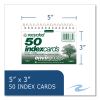 Environotes Wirebound Recycled Index Cards, Narrow Rule, 3 x 5, White, 50 Cards, 24/Carton, Ships in 4-6 Business Days7