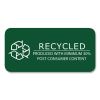 Environotes Wirebound Recycled Index Cards, Narrow Rule, 3 x 5, White, 50 Cards, 24/Carton, Ships in 4-6 Business Days8