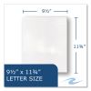 Pocket Folder, 0.5" Capacity, 11 x 8.5, White, 25/Box, 10 Boxes/Carton, Ships in 4-6 Business Days5
