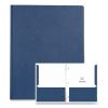 Pocket Folder with 3 Fasteners, 0.5" Capacity, 11 x 8.5, Dark Blue, 25/Box, 10 Boxes/Carton, Ships in 4-6 Business Days2