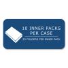 Pocket Folder with 3 Fasteners, 0.5" Capacity, 11 x 8.5, White, 25/Box, 10 Boxes/Carton, Ships in 4-6 Business Days4