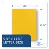 Pocket Folder with 3 Fasteners, 0.5" Capacity, 11 x 8.5, Yellow, 25/Box, 10 Boxes/Carton, Ships in 4-6 Business Days5