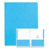 Pocket Folder with 3 Fasteners, 0.5" Capacity, 11 x 8.5, Light Blue, 25/Box, 10 Boxes/Carton, Ships in 4-6 Business Days4