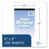 Writing Tablet, Wide/Legal Rule, 100 White 6 x 9 Sheets, 48/Carton, Ships in 4-6 Business Days5