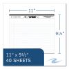 WIDE Landscape Format Writing Pad, Medium/College Rule, 40 White 11 x 9.5 Sheets, 18/Carton, Ships in 4-6 Business Days3