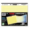 WIDE Landscape Format Writing Pad, Medium/College Rule, 40 Canary 11 x 9.5 Sheets, 18/Carton, Ships in 4-6 Business Days2