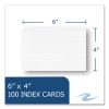 Environotes Recycled Index Cards, Narrow Ruled, 4 x 6, White, 100 Cards, 36/Carton, Ships in 4-6 Business Days3