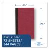 Sewn Memo Book, Narrow Rule, Red Cover, (70) 6 x 3.75 Sheets, 144/Carton, Ships in 4-6 Business Days4
