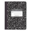 Hardcover Marble Composition Book, Wide/Legal Rule, Black Marble Cover, (100) 9.75 x 7.5 Sheet, 12/CT, Ships in 4-6 Bus Days2