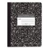 Hardcover Marble Composition Book, Unruled, Black Marble Cover, (50) 9.75 x 7.5 Sheets, 48/Carton, Ships in 4-6 Business Days2