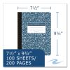 Hardcover Marble Composition Book, Unruled, Blue Marble Cover, (100) 9.75 x 7.5 Sheets, 24/Carton, Ships in 4-6 Business Days2