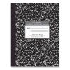 Hardcover Composition Book, Quadrille 5 sq/in Rule, Black Marble Cover, (80) 10.25 x 7.88 Sheet, 24/CT, Ships in 4-6 Bus Days2