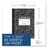 Hardcover Marble Composition Book, Unruled, Black Marble Cover, (80) 10.25 x 7.88 Sheets, 24/CT, Ships in 4-6 Business Days3