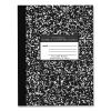 Flexible Cover Composition Book, Med/College Rule, Black Marble Cover, (80) 10.25 x 7.88 Sheet, 48/CT, Ships in 4-6 Bus Days2