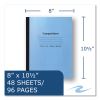 Flexible Cover Composition Notebook, Wide/Legal Rule, Blue Cover, (48) 10.5 x 8 Sheets, 72/Carton, Ships in 4-6 Business Days3