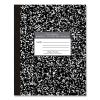 Flexible Cover Composition Notebook, Wide/Legal Rule, Black Marble Cover, (60) 10 x 8 Sheet, 72/CT, Ships in 4-6 Bus Days2