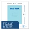 Examination Blue Books, Wide/Legal Rule, Blue Cover, (8) 11 x 8.5 Sheets, 500/Carton, Ships in 4-6 Business Days3