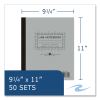 Lab and Science Carbonless Notebook, Quad Rule (4 sq/in), Gray Cover, (100) 11x9.25 Sheets, 12/CT, Ships in 4-6 Business Days5