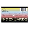 Colored Index Cards, 3 x 5, Assorted Colors, 100/Pack, 36 Packs/Carton, Ships in 4-6 Business Days2