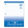 Loose Leaf Paper, 8.5 x 11, 3-Hole Punched, College Rule, White, 200 Sheets/Pack, 24 Packs/Carton, Ships in 4-6 Business Days2