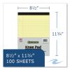Stiff-Back Pad, Medium/College Rule, 100 Canary 8.5 x 11 Sheets, 36/Carton, Ships in 4-6 Business Days5