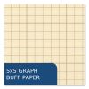 Covered Engineering Pad, 5 sq/in Quadrille Rule, 80 Buff 8.5 x 11 Sheets, 24/Carton, Ships in 4-6 Business Days3