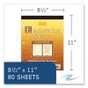 Covered Engineering Pad, 5 sq/in Quadrille Rule, 80 Buff 8.5 x 11 Sheets, 24/Carton, Ships in 4-6 Business Days4
