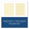 Covered Engineering Pad, 5 sq/in Quadrille Rule, 80 Buff 8.5 x 11 Sheets, 24/Carton, Ships in 4-6 Business Days7