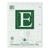 Engineer Pad, (0.5" Margins), Quad Rule (5 sq/in, 1 sq/in) 100 Lt Green 8.5x11 Sheets/Pad, 24/CT, Ships in 4-6 Business Days3