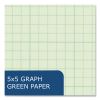 Engineer Pad, (0.5" Margins), Quad Rule (5 sq/in, 1 sq/in), 200 Lt Green 8.5x11 Sheets/Pad, 12/CT, Ships in 4-6 Business Days5